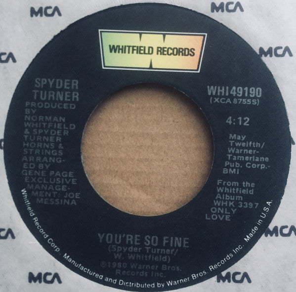 Spyder Turner : Only Love (7")