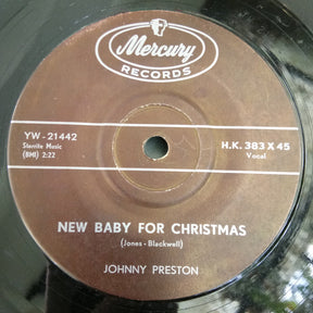 Johnny Preston : New Baby For Christmas (7")