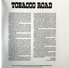 Brother Jack McDuff : Tobacco Road (LP, Album, RE, RM, 180)