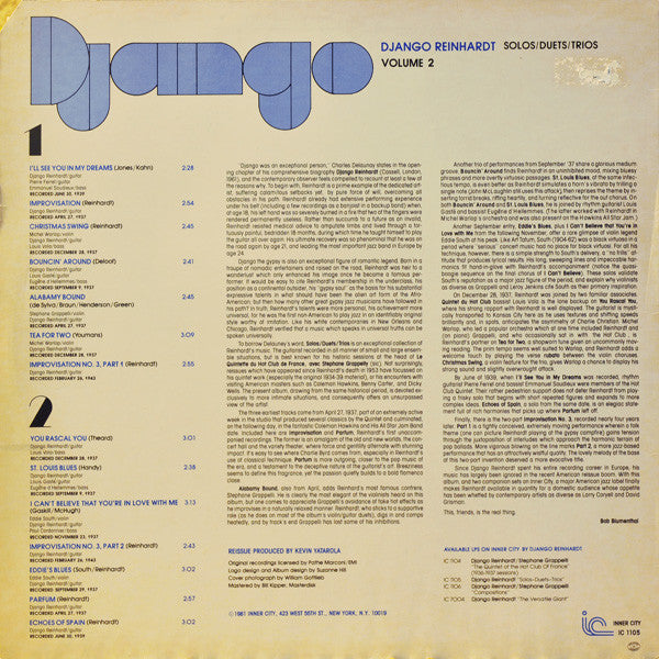 Django Reinhardt : Solos/Duets/Trios, Volume 2 (LP, Comp)