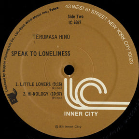 Terumasa Hino : Speak To Loneliness (LP, Album, RE)