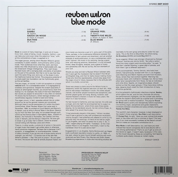 Reuben Wilson : Blue Mode (LP, Album, RE, 180)