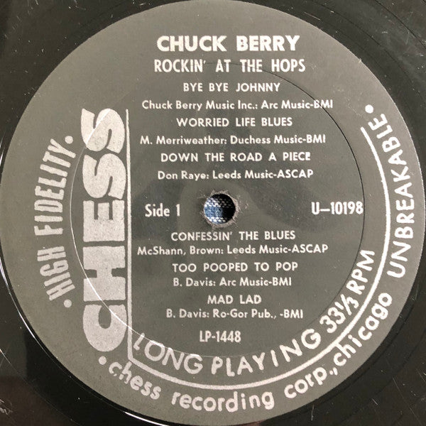 Chuck Berry : Rockin' At The Hops (LP, Album, Mono)