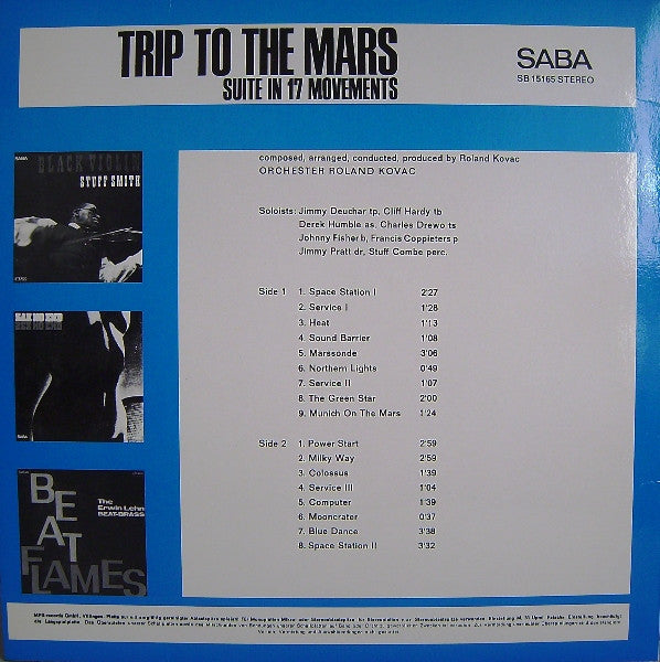 Orchester Roland Kovac : Trip To The Mars (LP, Album, RE, 180)