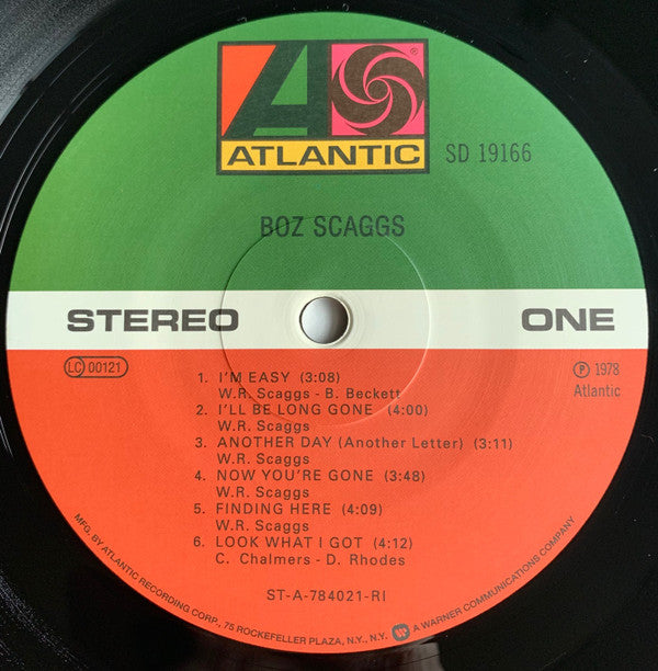 Boz Scaggs : Boz Scaggs (LP, Album, RE, RM, 180)