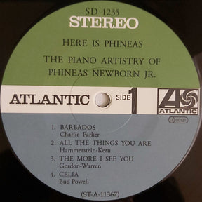 Phineas Newborn Jr. : Here Is Phineas (The Piano Artistry Of Phineas Newborn Jr.) (LP, Album, RE, 180)