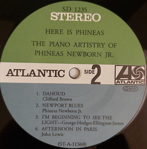 Phineas Newborn Jr. : Here Is Phineas (The Piano Artistry Of Phineas Newborn Jr.) (LP, Album, RE, 180)