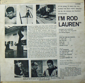 Rod Lauren : I'm Rod Lauren (LP, Album, Mono)