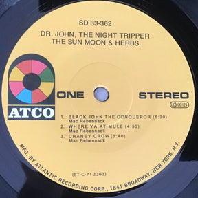 Dr. John, The Night Tripper* : The Sun, Moon & Herbs (LP, Album, RE, RM, Gat)