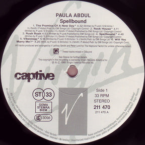 Paula Abdul : Spellbound (LP, Album)