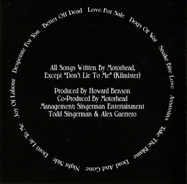 Motörhead : Snake Bite Love (CD, Album, RE)