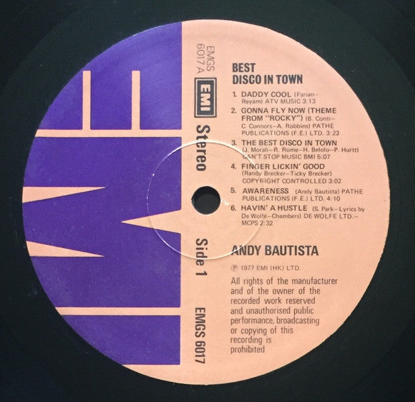 Andy Bautista : Best Disco In Town (LP, Album)