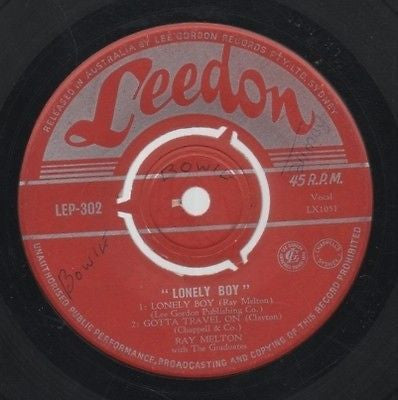 Ray Melton (2) : Lonely Boy (7", EP)