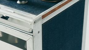 Whisky Trolley Cabinet, Denim