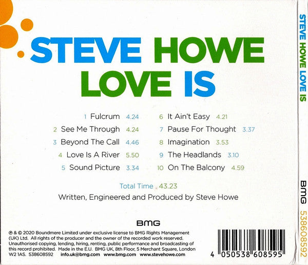 Steve Howe : Love Is (CD, Album)