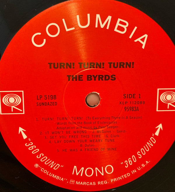 The Byrds : Turn! Turn! Turn! (LP, Mono, RP)