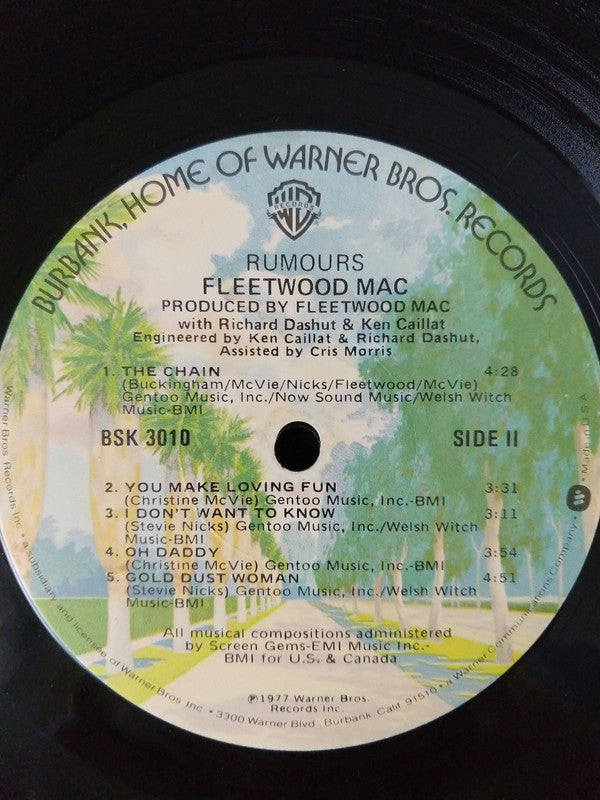 Fleetwood Mac : Rumours (LP, Album, Jac)