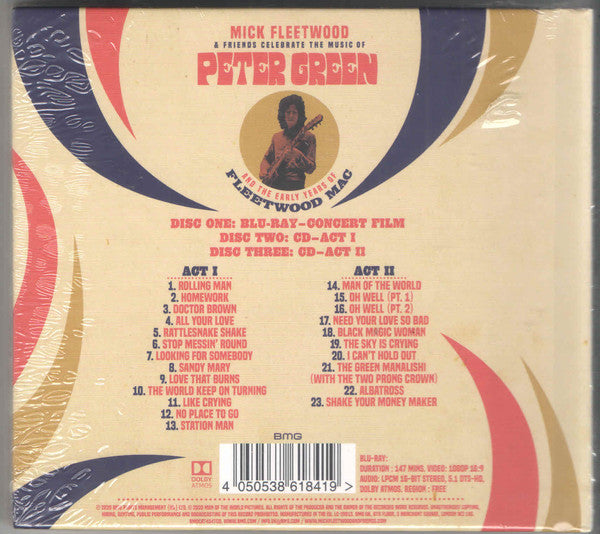 Mick Fleetwood & Friends : Celebrate The Music Of Peter Green And The Early Years Of Fleetwood Mac (Blu-ray, Album, Multichannel, Dol + 2xCD, Album, D)