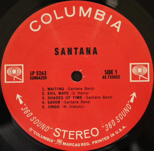 Santana : Santana (LP, Album, RE, RM)