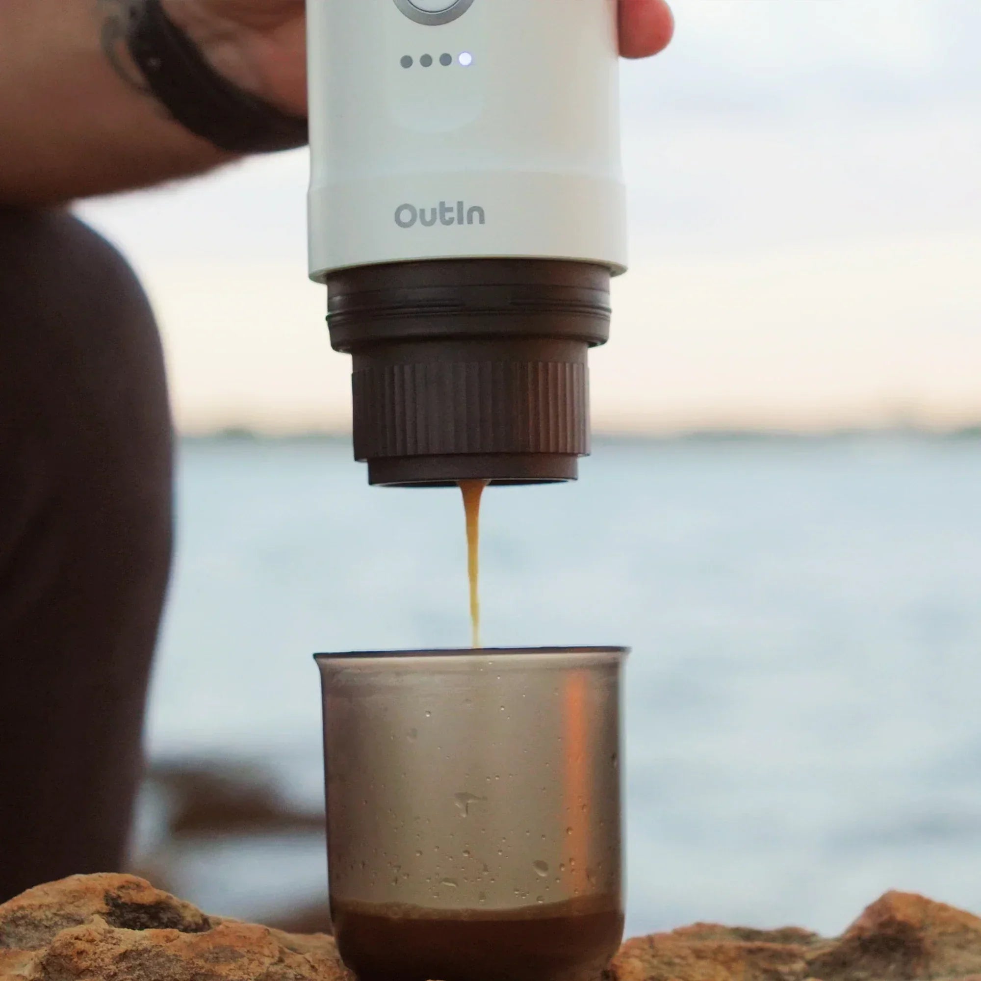Nano Portable Espresso Machine, Pearl White