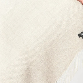 Ombré Baby Alpaca Shawl, Light Grey