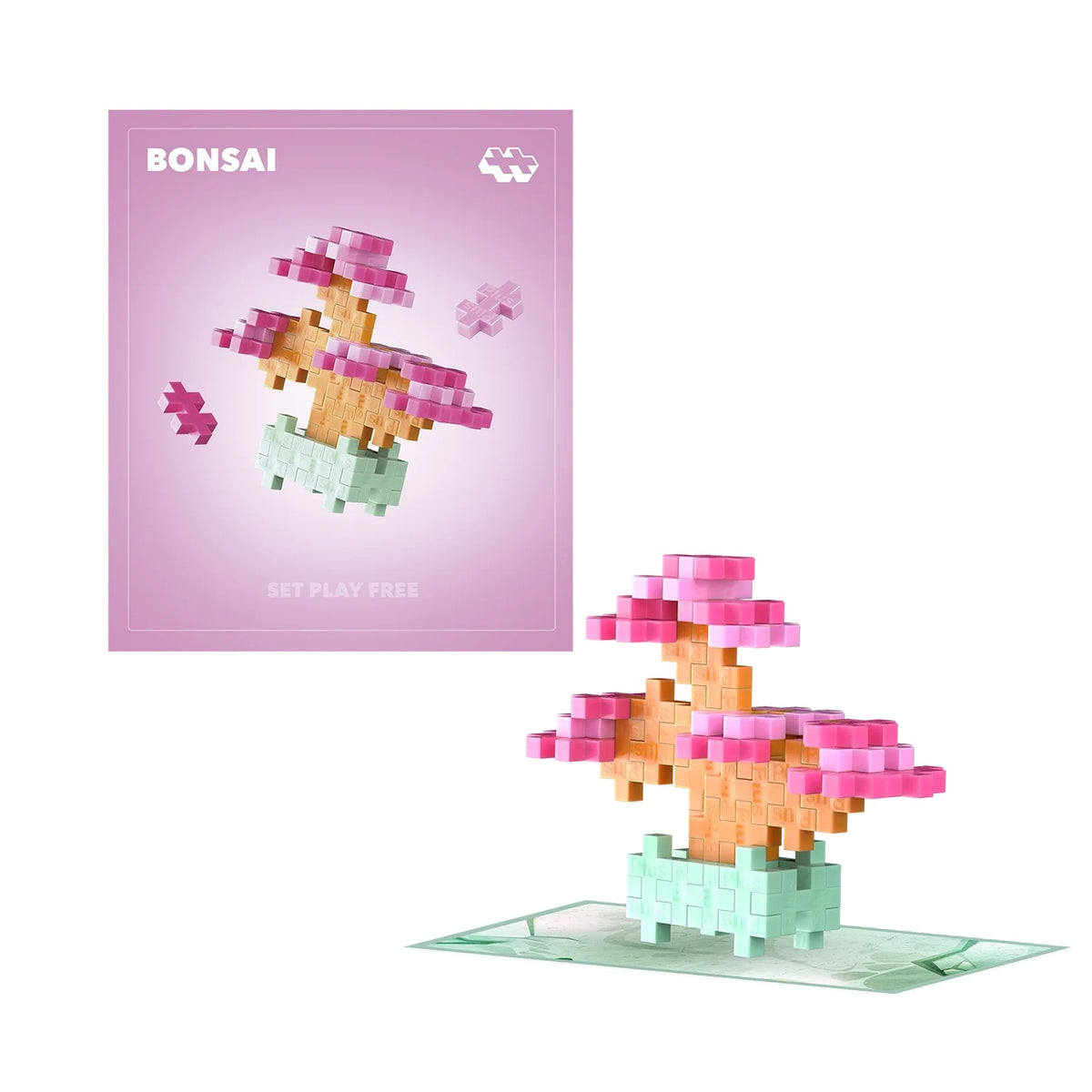 Plus-Plus Plant Pack, Pink Bonsai