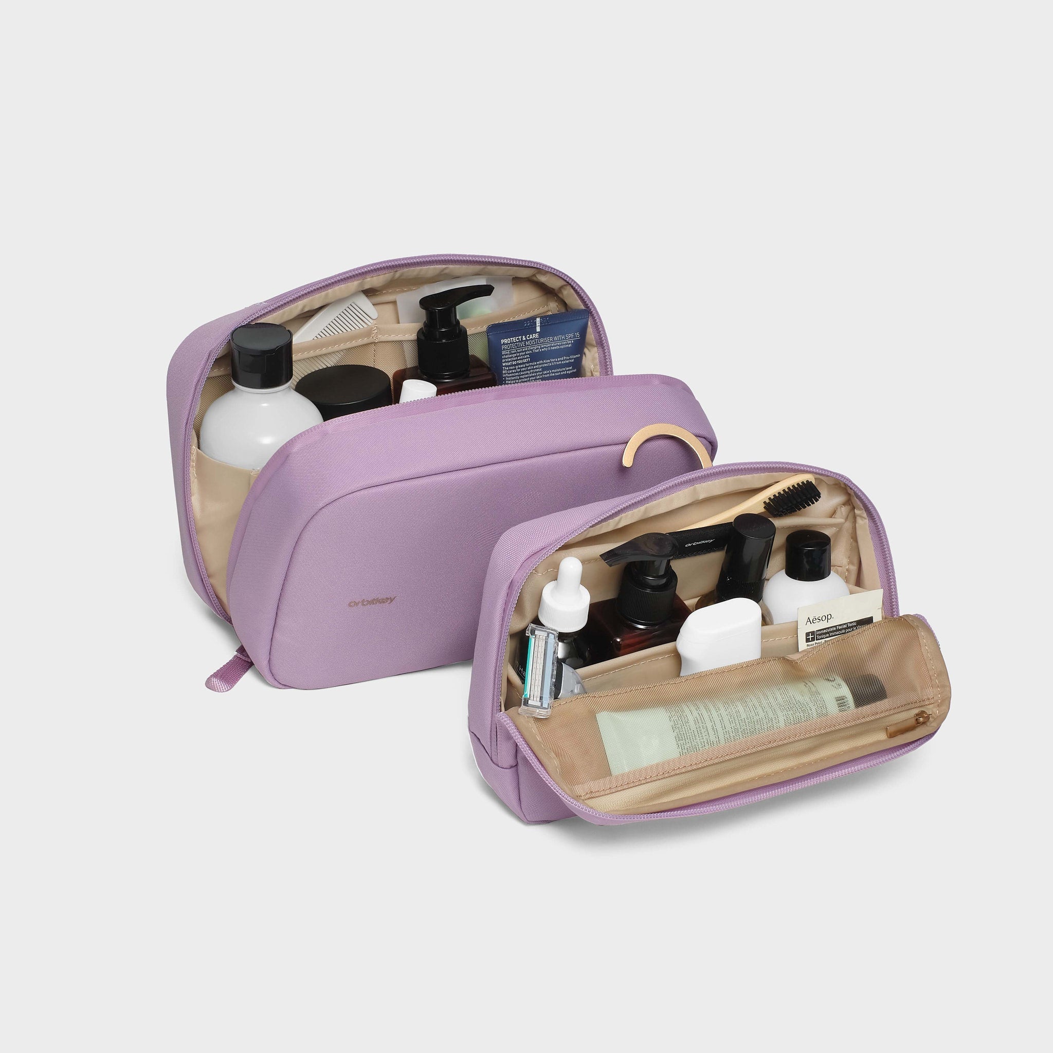 2-in-1 Toiletry Pouch, Lilac