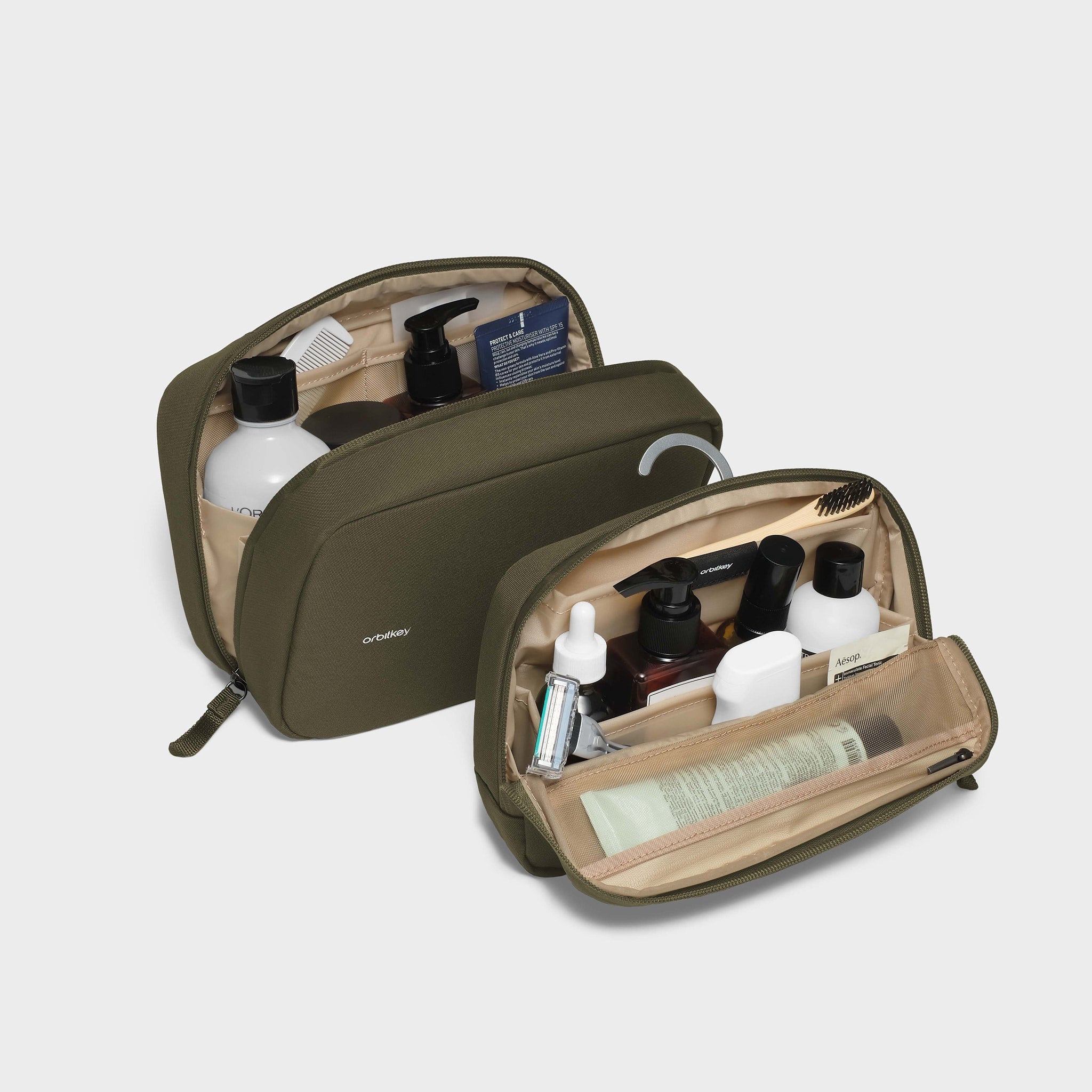 2-in-1 Toiletry Pouch, Olive