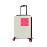 LEGO® Brick 2x2 22" S Luggage, Off White/Bright Purple