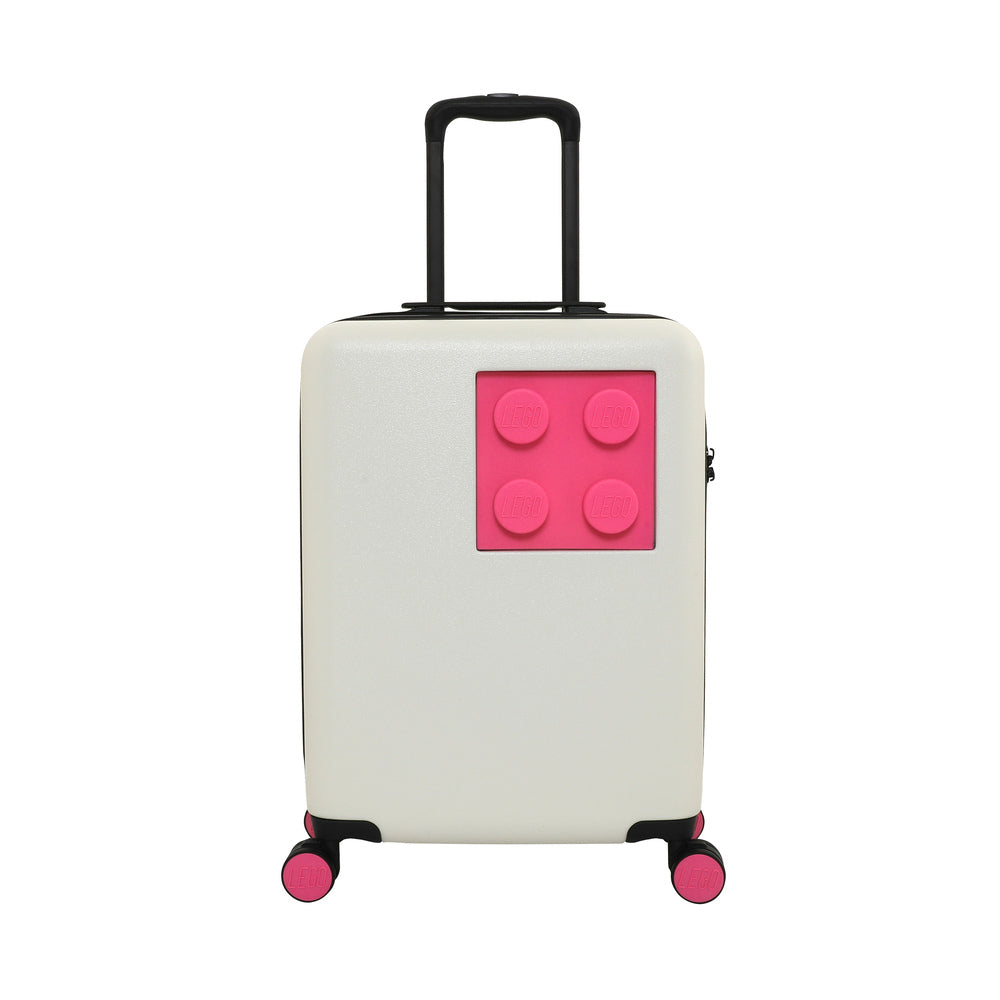 LEGO® Brick 2x2 22" S Luggage, Off White/Bright Purple