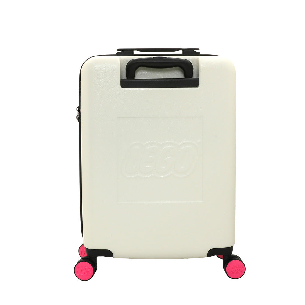 LEGO® Brick 2x2 22" S Luggage, Off White/Bright Purple