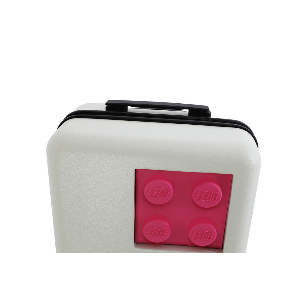 LEGO® Brick 2x2 22" S Luggage, Off White/Bright Purple