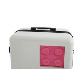 LEGO® Brick 2x2 24" M Luggage, Off White/Bright Purple