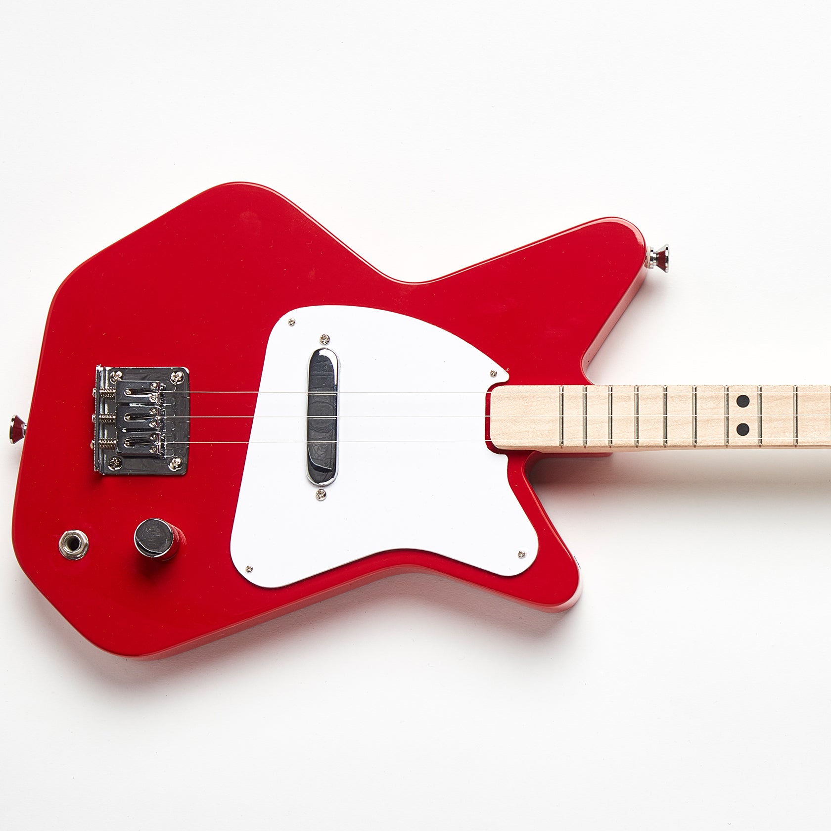 Loog Pro Electric with Built-in Amp Guitar for Kids, Red