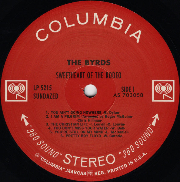 The Byrds : Sweetheart Of The Rodeo (LP, Album, RE)