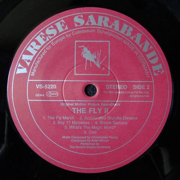 Christopher Young : The Fly II (Original Motion Picture Soundtrack) (LP, Album)