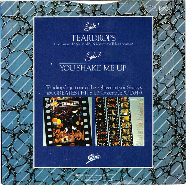 Shakin' Stevens : Teardrops (7", Single, Pap)