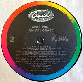 April Wine : Animal Grace (LP, Album, Win)