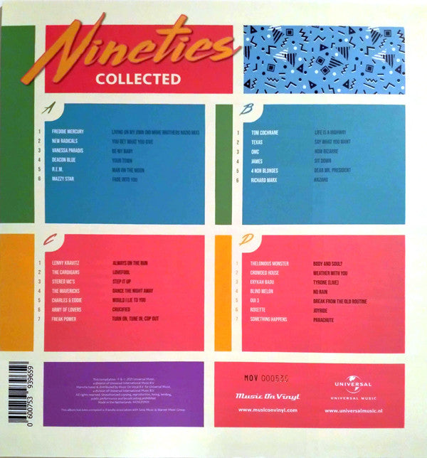 Various : Nineties Collected (2xLP, Comp, Ltd, Num, Cry)