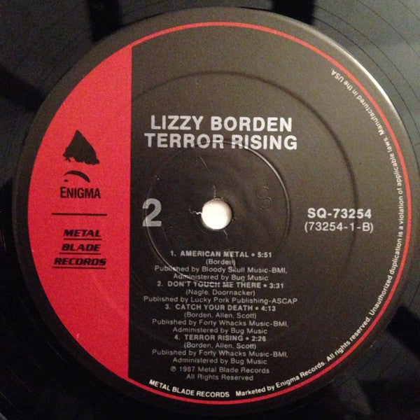 Lizzy Borden : Terror Rising (LP, EP)