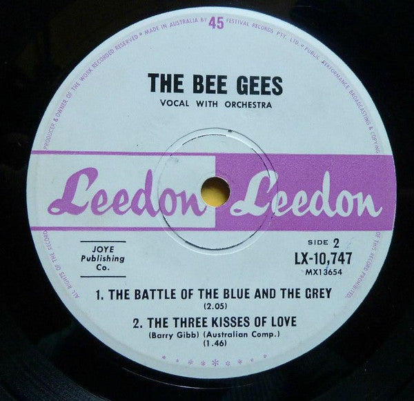The Bee Gees* : The Bee Gees (7", EP, Mono)