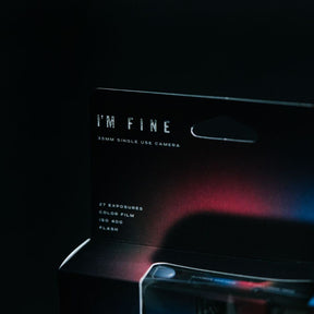 I'M Fine Single Use Camera, AURA Black