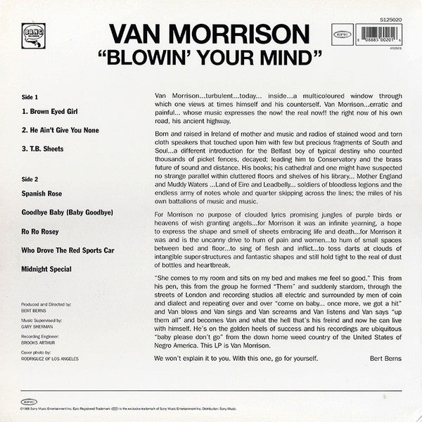 Van Morrison : Blowin' Your Mind (LP, Album, RE, 125)