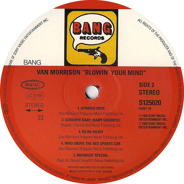 Van Morrison : Blowin' Your Mind (LP, Album, RE, 125)