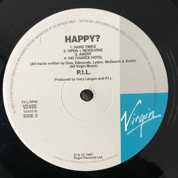 Public Image Limited : Happy? (LP, Album)