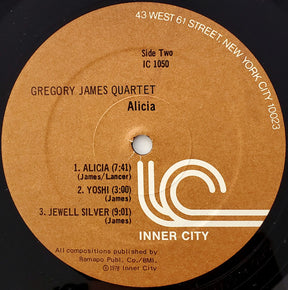 Gregory James Quartet : Alicia (LP, Album)