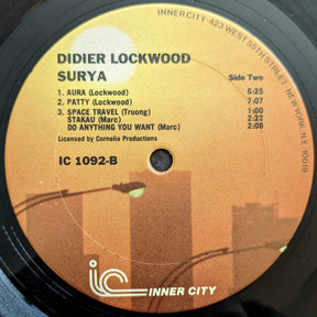 Didier Lockwood : Surya (LP, Album)