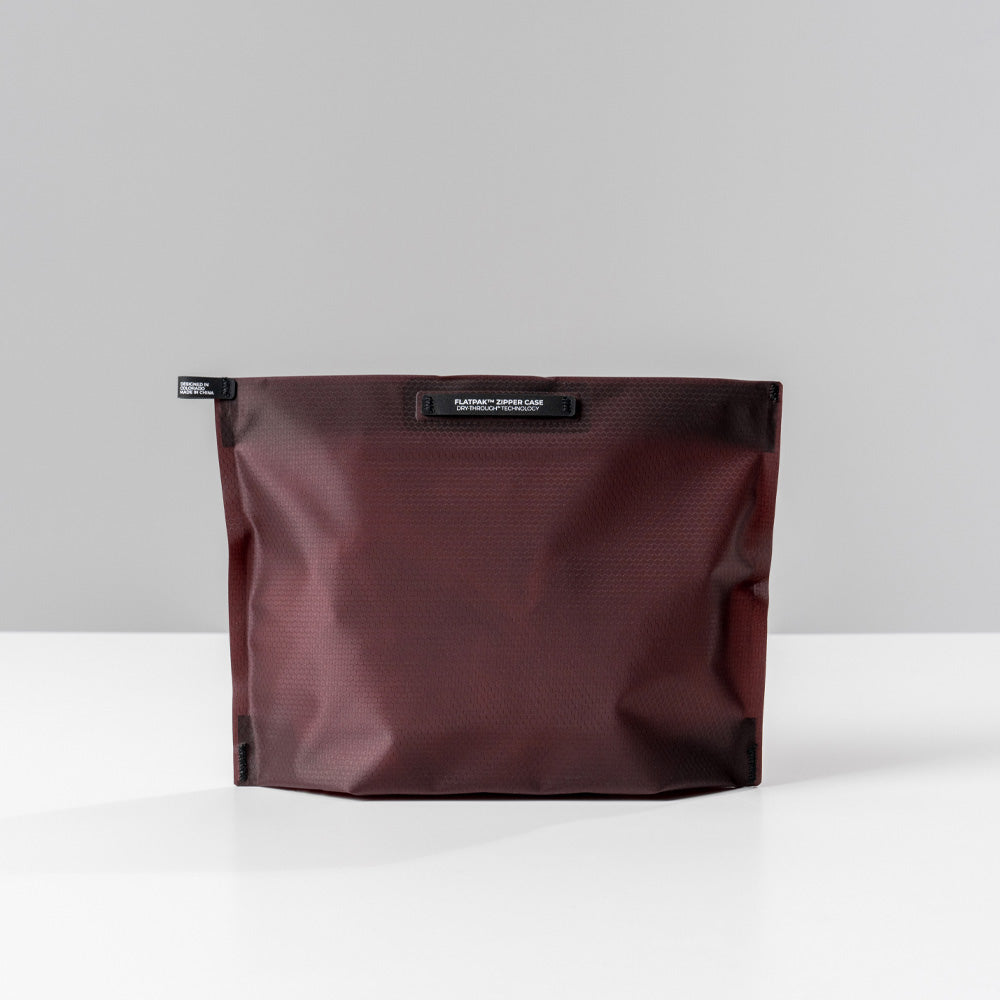 FlatPak™ Zipper Toiletry Case, Burgundy