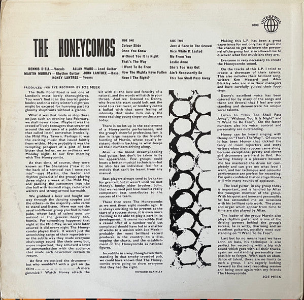 The Honeycombs : Here Are The Honeycombs (LP, Album, Mon)