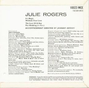 Julie Rogers : Julie Rogers (7", EP, Mono)